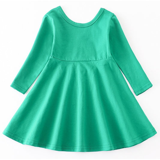 Sweet Baby Girl Twirl Dress in Green TODDLER GIRLS