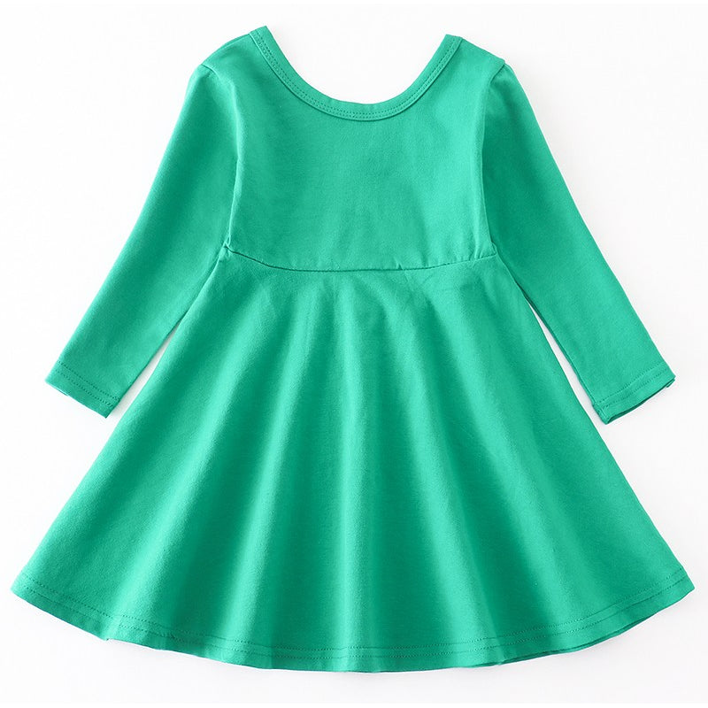 Sweet Baby Girl Twirl Dress in Green TODDLER GIRLS