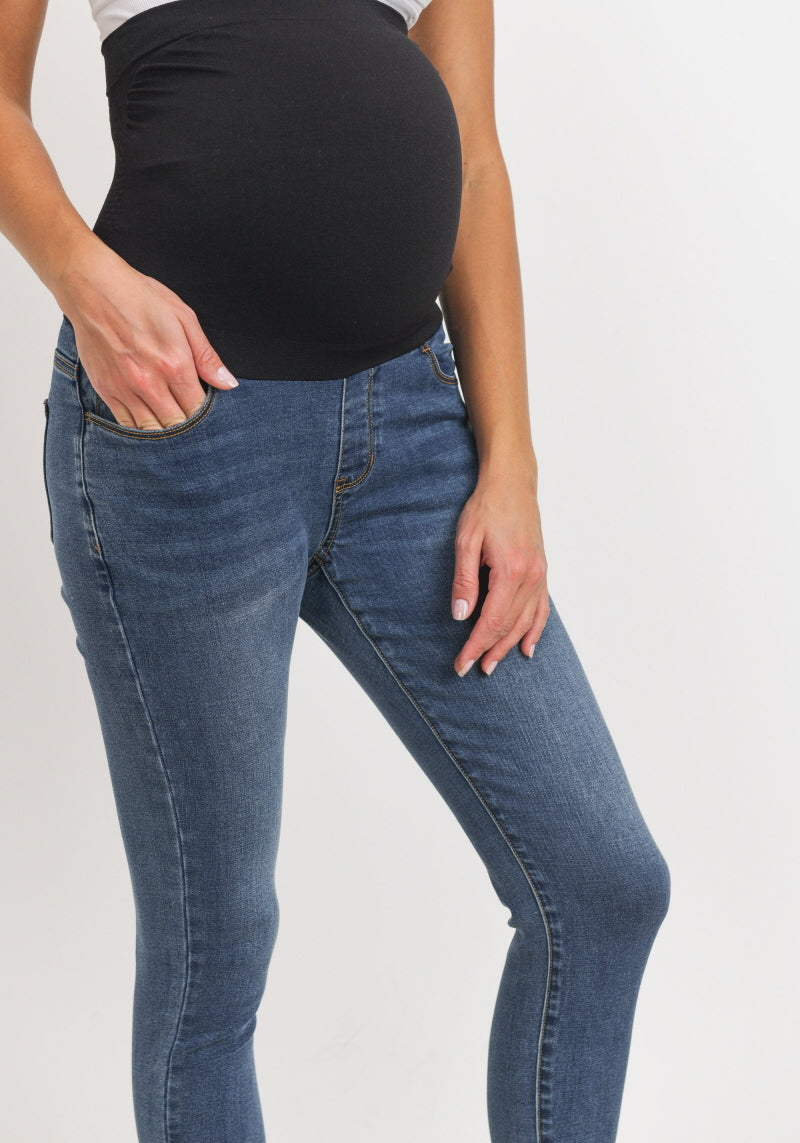 Maternity Stretch Jeans - Close up view