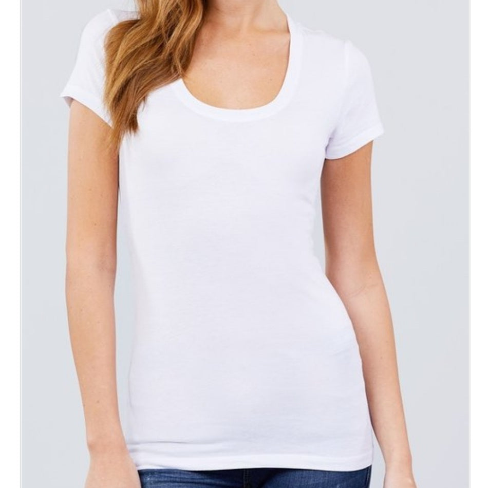Keeping it Basic Cotton Tee in White