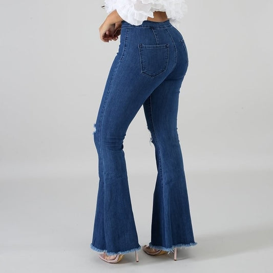 Back to My Roots Medium Wash Flare Jeans PLUS