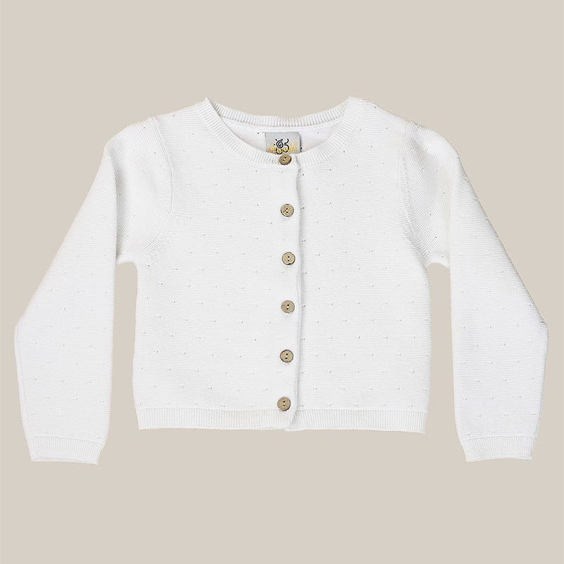 Stay Cozy Knit Sweater in White TODDLER GIRLS