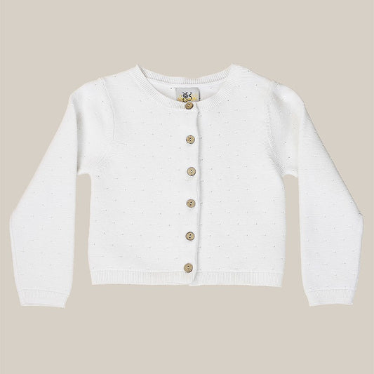 Stay Cozy Knit Sweater in White TODDLER GIRLS