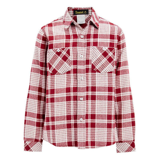 Plaid Button Up Shirt in Red BOYS