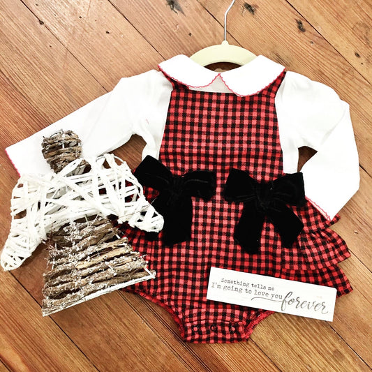 Sweet Baby Girl Buffalo Check Dress