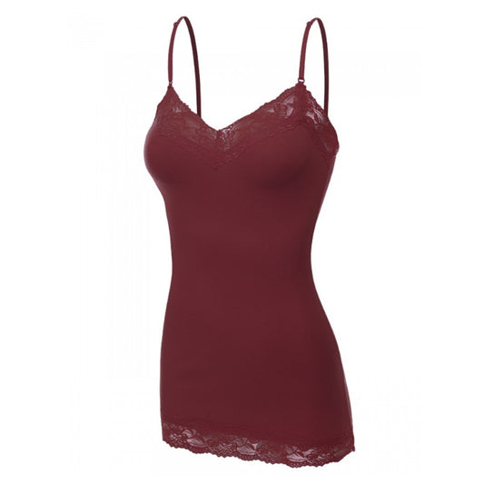 It Had to be You Lace Camisole in Burgundy