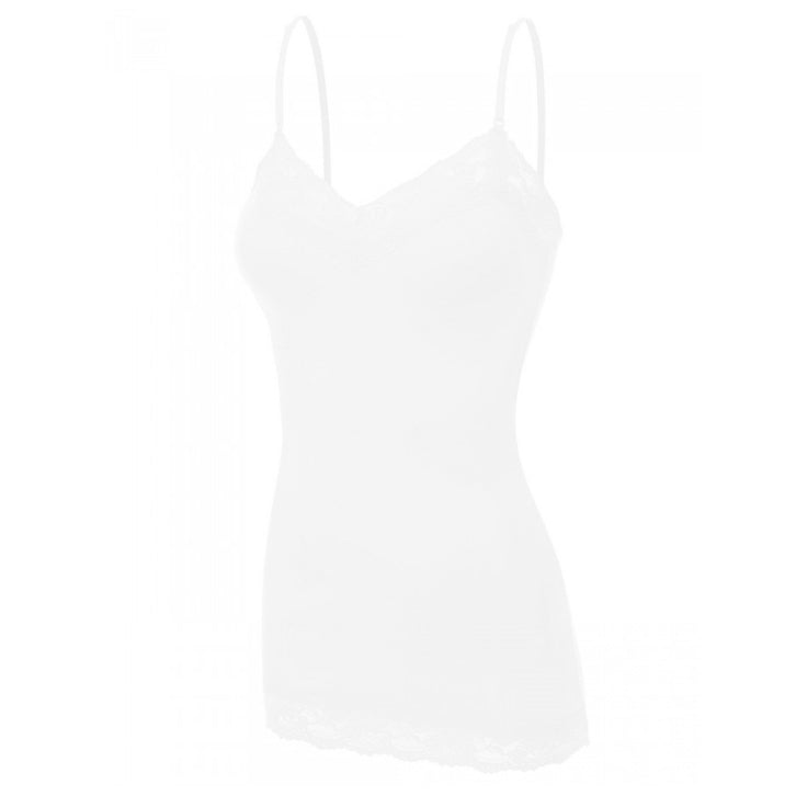 It Had to be You Lace Camisole in White PLUS