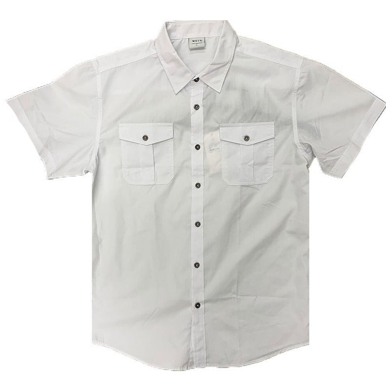 Clark Kent Standard Button Up in White MEN