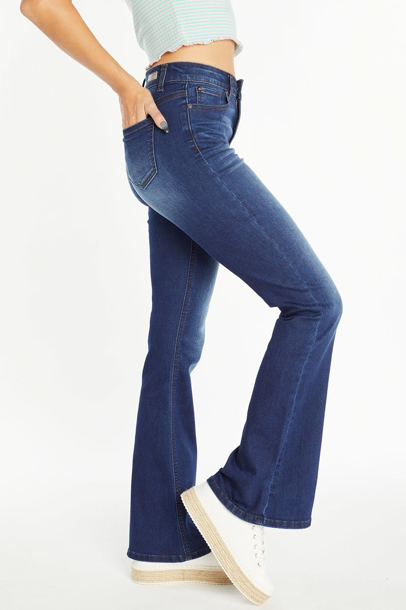 Super High Waisted Stretch Flare Jeans