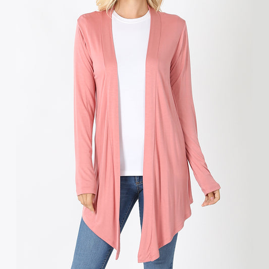 Wear With All Cardi Draped Cardigan in Pink
