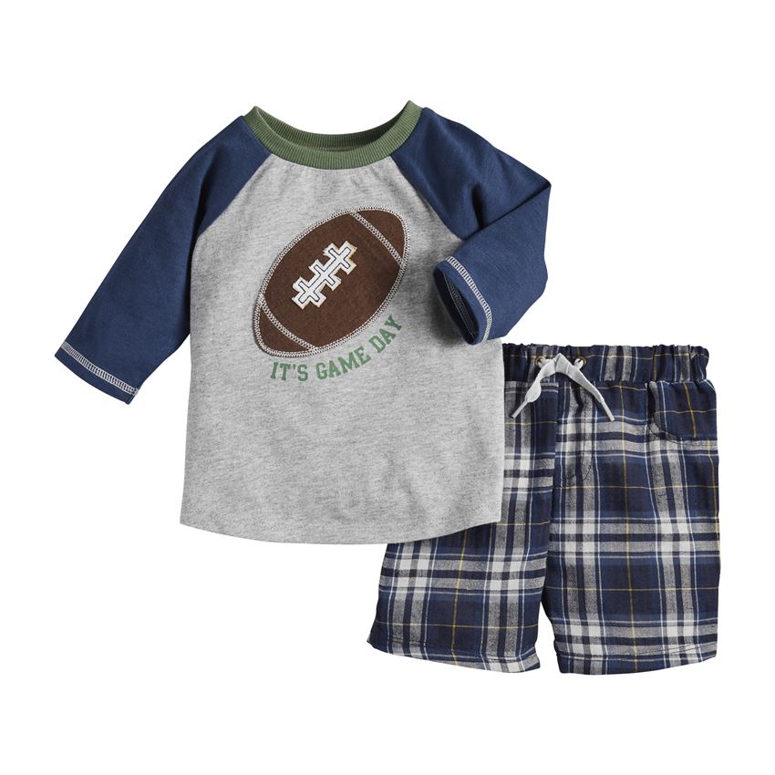 Baby Boy Football Shorts Set TODDLER