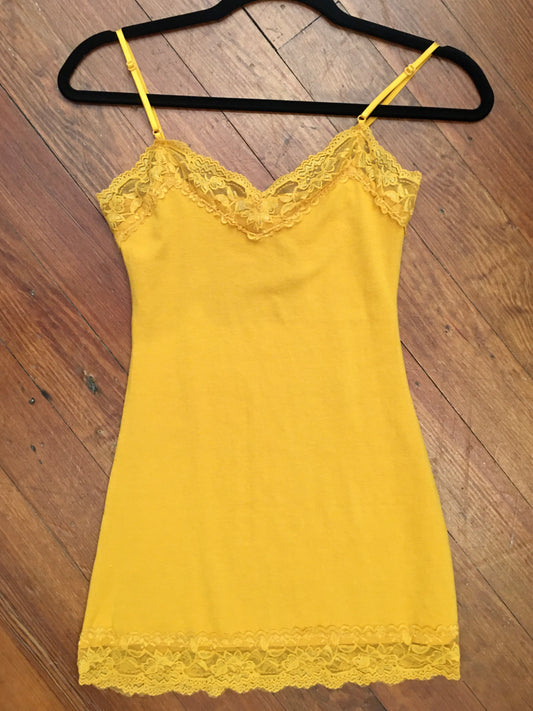 It Had to be You Lace Camisole in Marigold PLUS